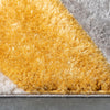 Venice Yellow Modern Geometric 3D Textured Shag Rug By Chill Rugs