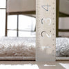 Bevel Modern Geometric Arcs & Shapes Shag Blush Grey 3D Textured Thick & Soft Shag Rug
