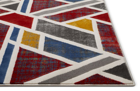 Courage Multi Geometric Modern Rug 7'10" x 9'10"