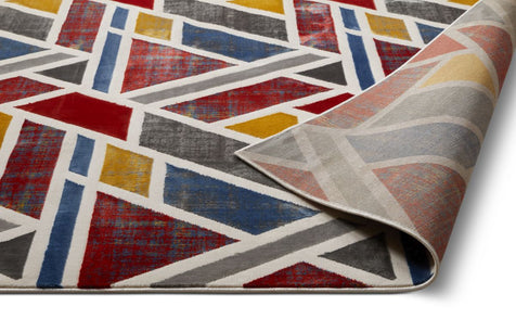 Courage Multi Geometric Modern Rug 7'10" x 9'10"
