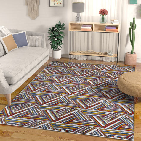 Breathless Multi Modern Rug