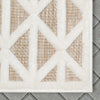 Ciel Modern Geometric Indoor/Outdoor Brown High-Low Rug