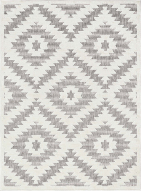Keiko Tribal Moroccan Indoor/Outdoor Grey High-Low Rug