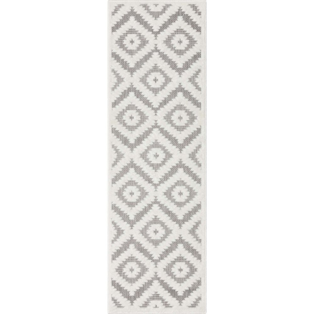 Keiko Tribal Moroccan Indoor/Outdoor Grey High-Low Rug