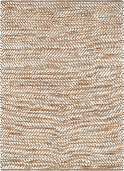 Willow Natural-Fiber Chevron Natural Hand-Woven Chunky-Textured 5' x 7'6" Rug