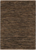 Willow Natural-Fiber Chevron 5' x 7'6" Natural Black Hand-Woven Chunky-Textured Rug