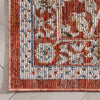 Creo Vintage Floral Oriental Persian Red Textured Rug