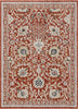 Creo Vintage Floral Oriental Persian Red Textured Rug