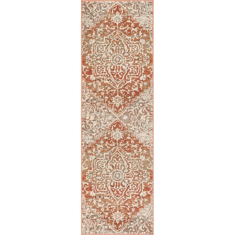 Caine Vintage Persian Oriental Brick Rug