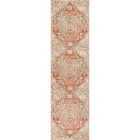 Caine Vintage Persian Oriental Brick Rug