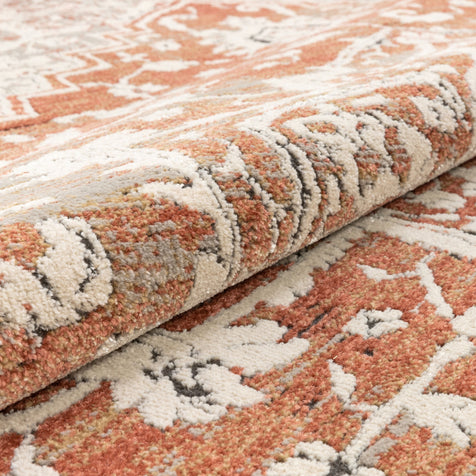 Caine Vintage Persian Oriental Brick Rug