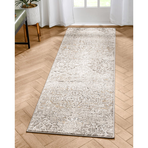 Thea Vintage Persian Oriental Ivory Rug