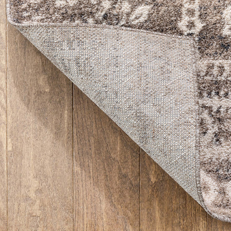 Terni Vintage Tribal Medallion Beige Rug