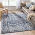 Terni Vintage Tribal Medallion Blue Rug