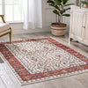 Savona Persian Floral Medallion Red Rug