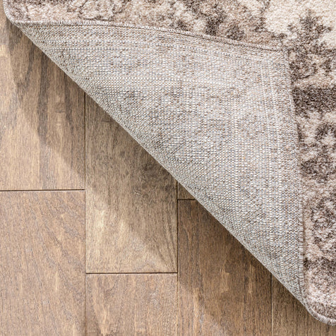 Monza Vintage Medallion Oriental Brown Rug