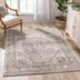 Novara Vintage Oriental Medallion Pattern Beige Rug