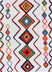 Casablanca Cream Moroccan Aztec Shag Rug 7'10