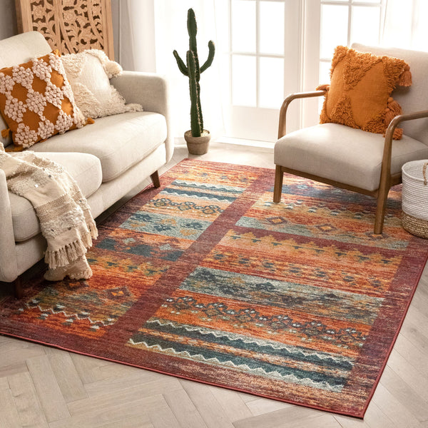 Aragon Multi Mid-Century Tribal Scandinavian Rug