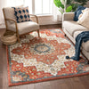 Oracle Crimson Traditional Medallion Authentic Rug