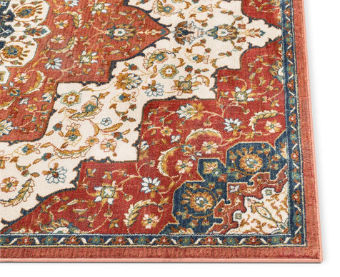 Oracle Crimson Traditional Medallion Authentic Rug