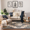 Oracle Blue Traditional Medallion Authentic Rug