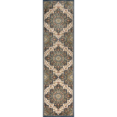 Oracle Blue Traditional Medallion Authentic Rug