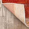 Teton Tribal Stripes Red Yellow Distressed Rug