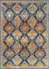 Chahna Blue Traditional Panel Rug 5'3" x 7'3"