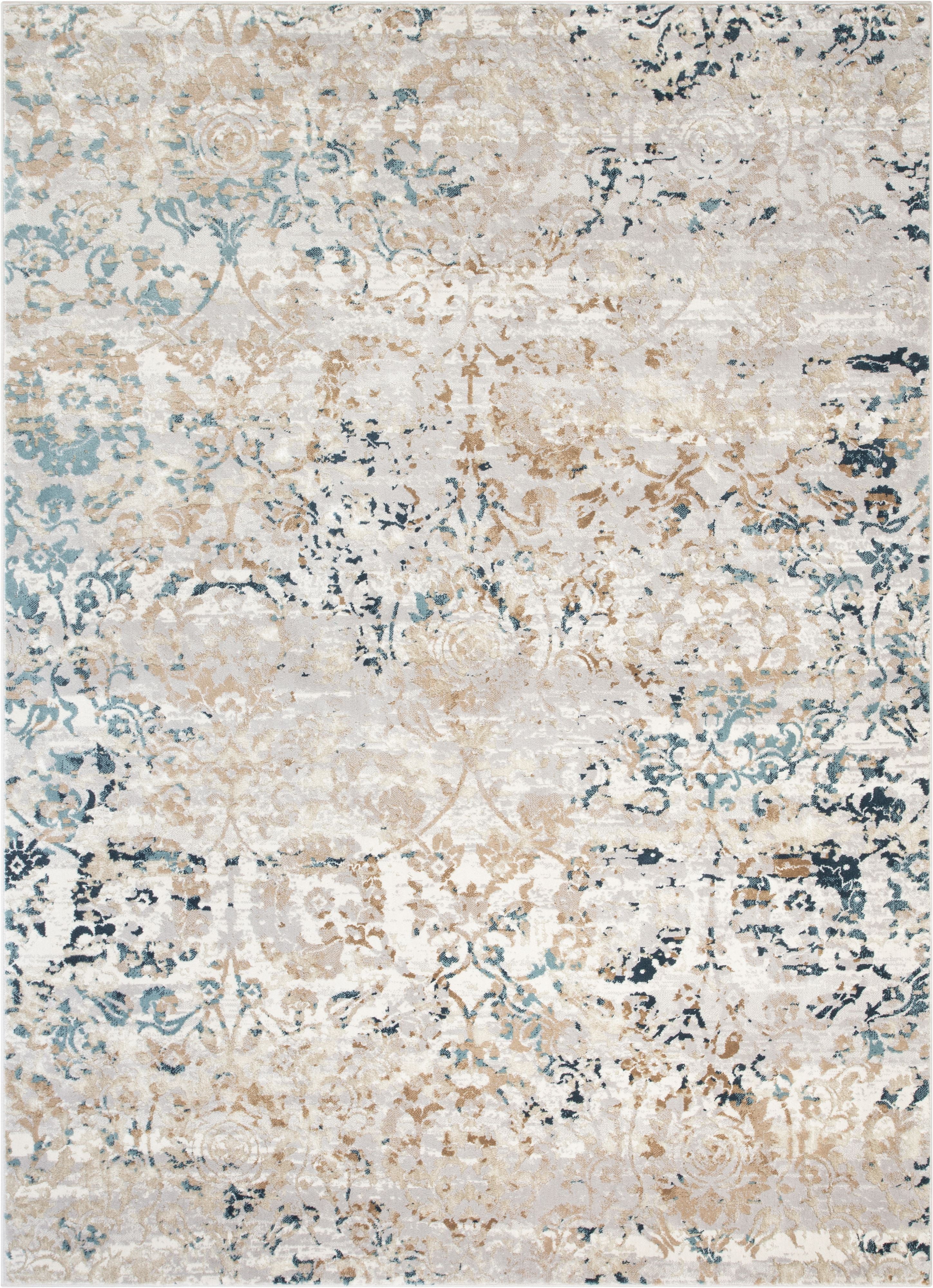 Pia Vintage Bohemian Blue 5'3" x 7'3" Rug