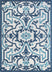 Toma Blue Victorian Geometric Rug