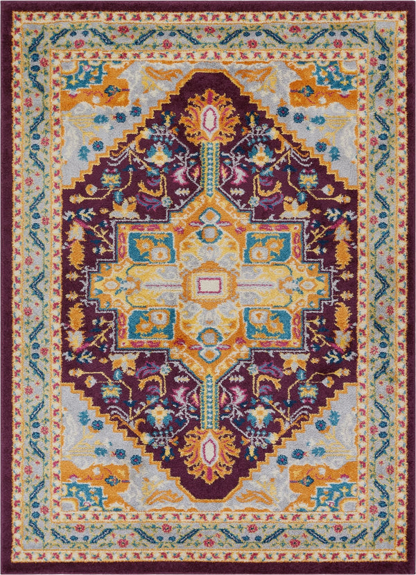 Celesita Purple Traditional Vintage Rug