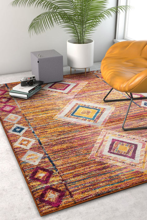 Jasmine Multi Modern Distressed Rug