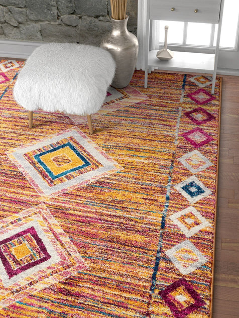 Jasmine Multi Modern Distressed Rug