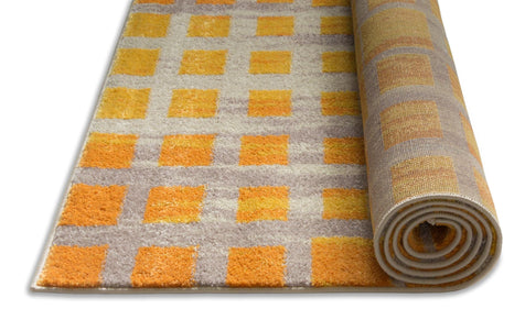 Fortuna Yellow Mid-Century Modern Rug