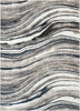 Stella Modern Abstract Striped Grey Rug