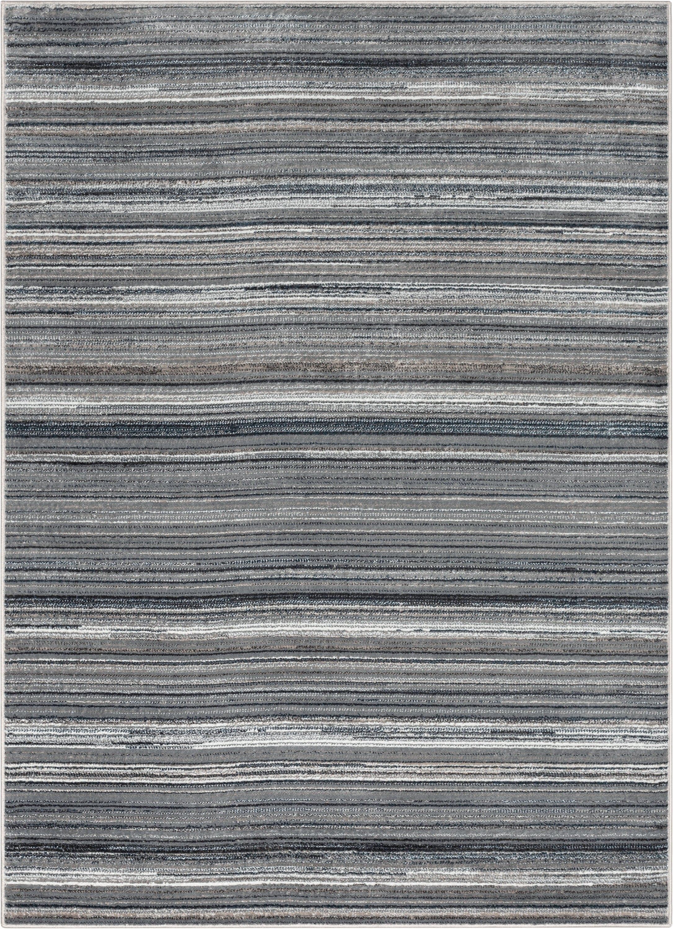 Giselle Modern Abstract Striped Grey Rug