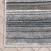 Custom Size Runner Giselle Moroccan Abstract Stripe Grey Choose Your Width x Choose Your Length Hallway Runner Rug