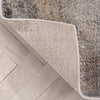 Kye Modern Abstract Geometric Grey Rust Rug