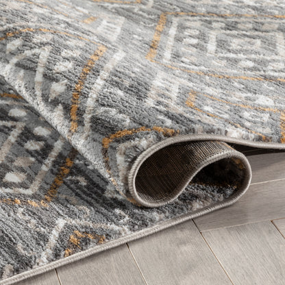 Sasha Moroccan Trellis Grey Rug