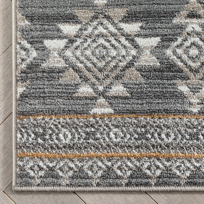 Sasha Moroccan Trellis Grey Rug