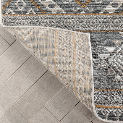 Sasha Moroccan Trellis Grey Rug