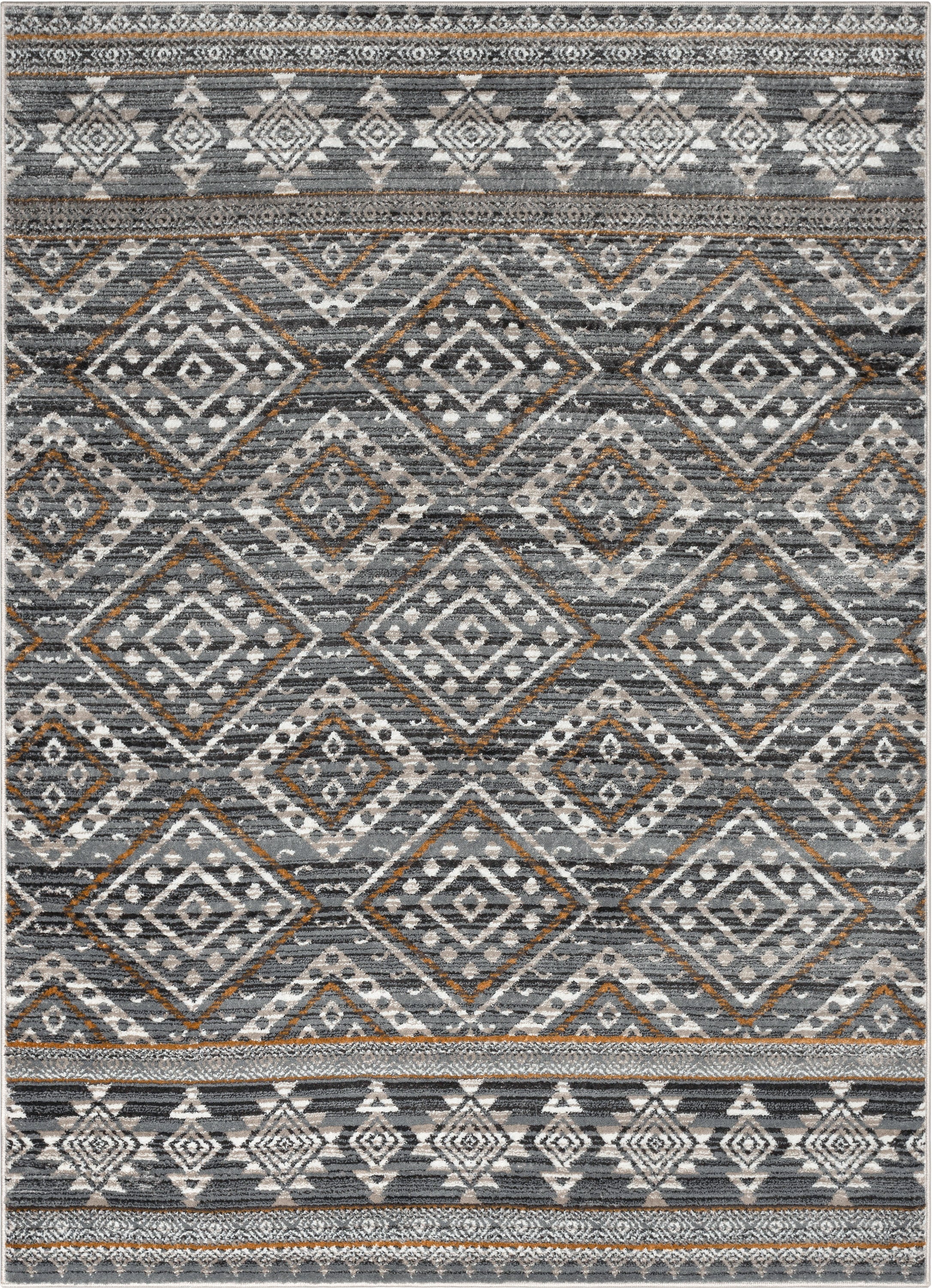 Sasha Moroccan Trellis Grey Rug