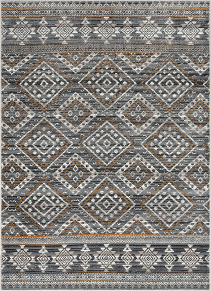 Sasha Moroccan Trellis Grey Rug