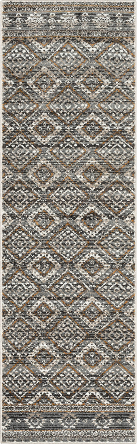 Sasha Moroccan Trellis Grey Rug