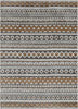 Sahil Moroccan Tribal Stripes Grey Rug