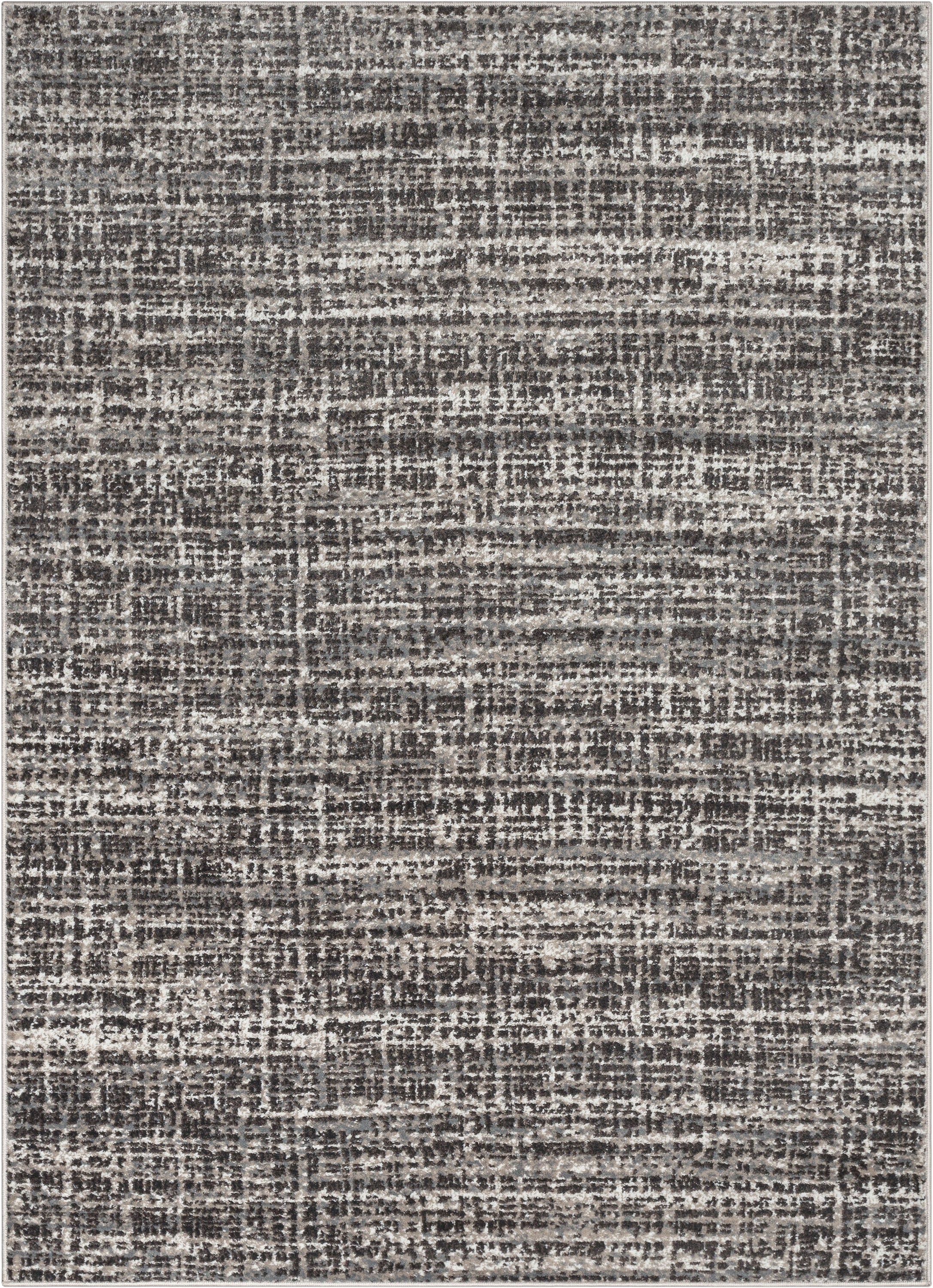 Zia Modern Abstract Striation Grey Rug