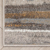 Makai Modern Abstract Striped Grey Rug