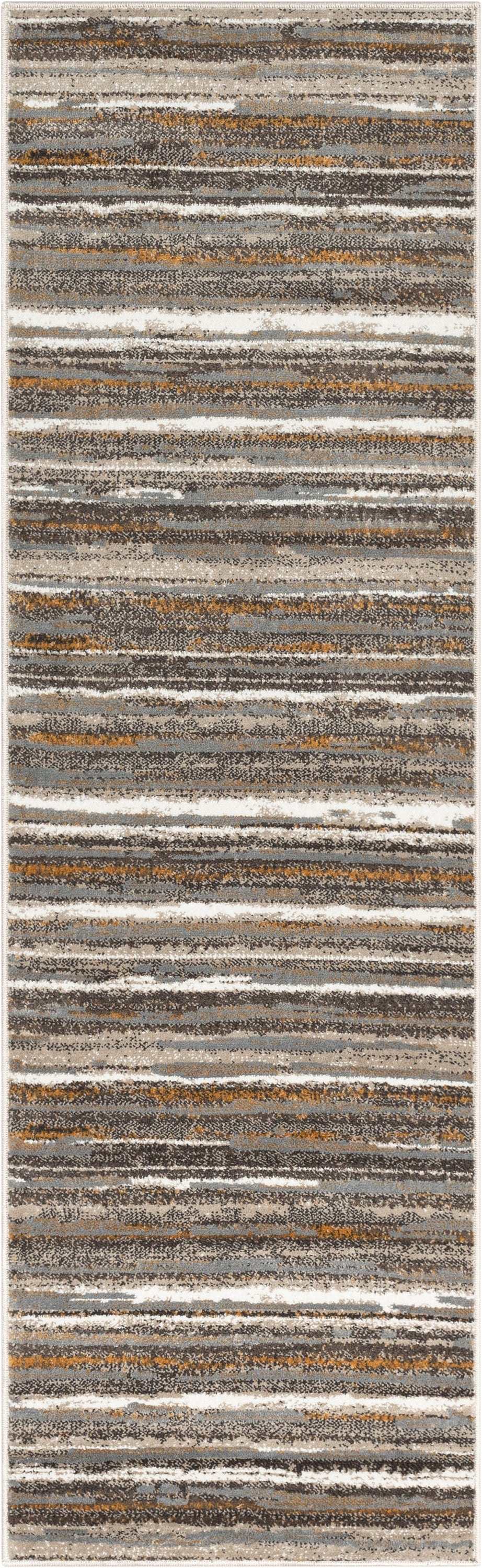 Makai Modern Abstract Striped Grey Rug