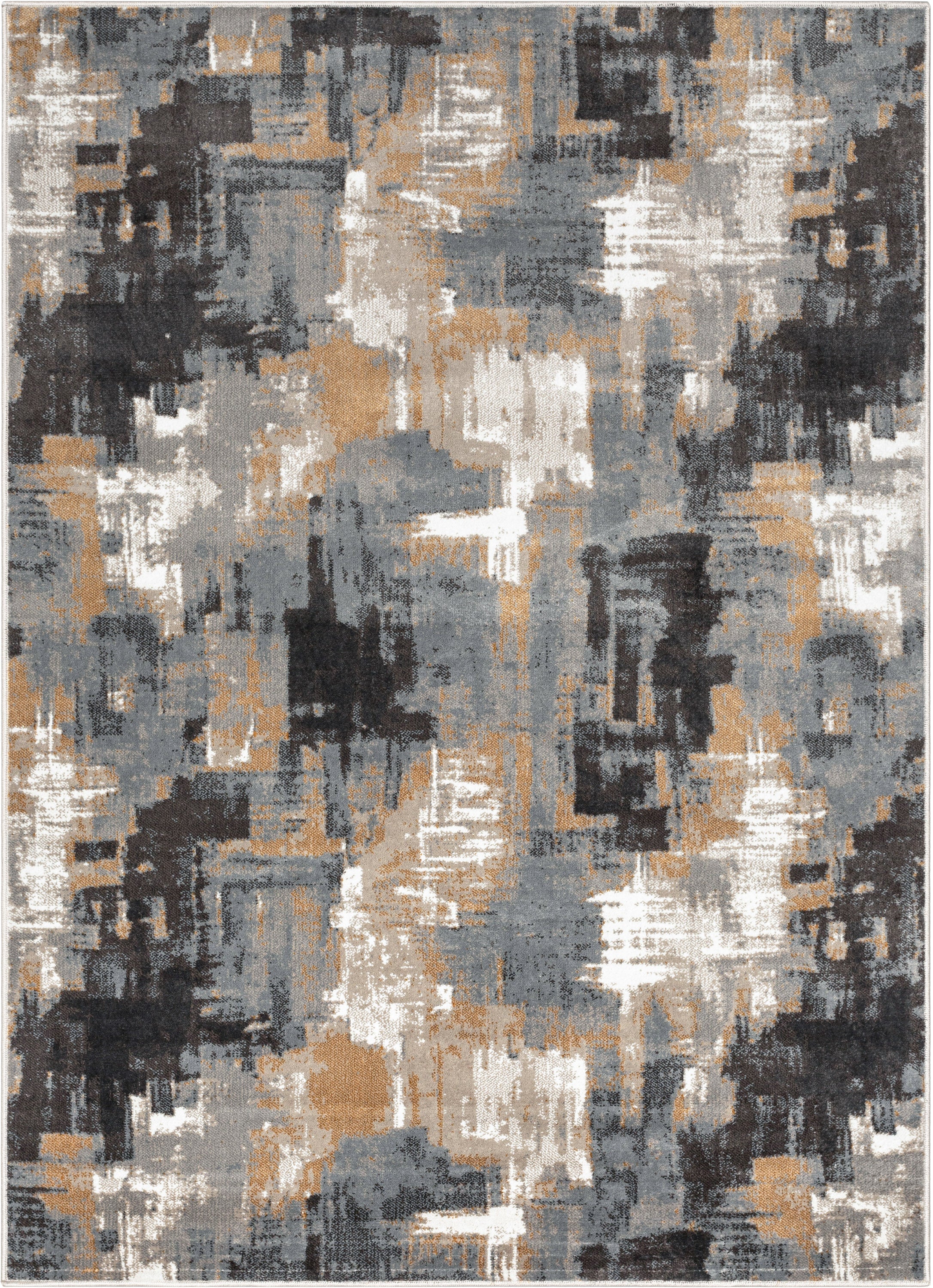 Lilith Modern Abstract Grey Rug